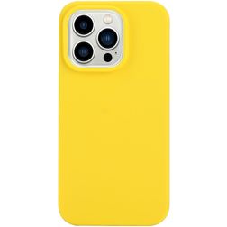 Mobigear Colors Coque iPhone 14 Pro Max Coque arrière en TPU Souple - Jaune
