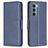Mobigear Excellent Housse Motorola Moto G200 5G Etui Porte-Monnaie - Bleu