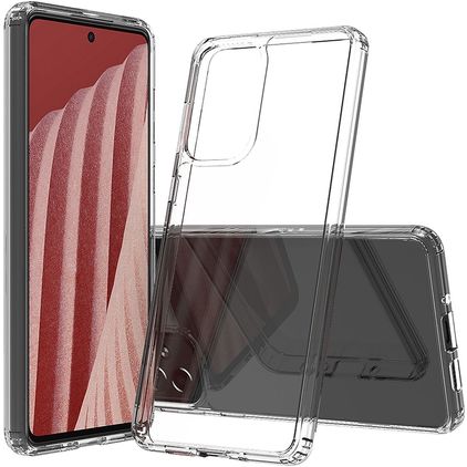 Mobigear Crystal Transparent Samsung Galaxy A73 Plastique rigide Coque arrière - Transparent
