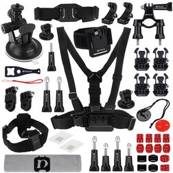 Puluz GoPro Mount Pack de Démarrage Accessoires 45 Pièces