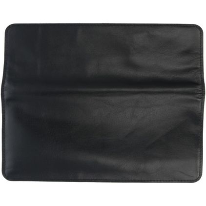 Valenta Faraday Pouch Pochette en Cuir Véritable (max 17 cm x 8 cm) - Etui à insérer - Poche téléphone - Noir