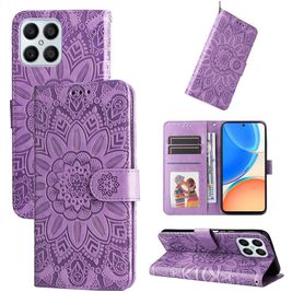 Mobigear Sunflower Housse HONOR X8 Etui Porte-Monnaie - Violet