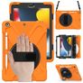 Mobigear SureGrip XGuard Coque iPad 9 (2021) Coque arrière en Plastique rigide,Silicone + Porte-crayon + Bandoulière + Support Amovible - Orange