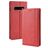 Mobigear Sensation Housse Samsung Galaxy S10 Plus Etui Porte-Monnaie - Rouge