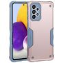 Mobigear Non-slip Armor Coque Samsung Galaxy A73 Coque arrière Rigide Anti-Chocs - Rose doré