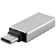 Mobigear Alu - Adaptateur USB-C vers USB-A - Argent