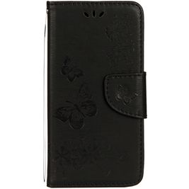 Mobigear Butterfly Housse iPhone X Etui Porte-Monnaie - Noir