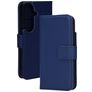 Mobiparts Wallet Housse Samsung Galaxy S26 Etui en Cuir Véritable Porte-Monnaie - Bleu