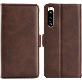 Mobigear Slim Magnet Housse Sony Xperia 5 IV Etui Porte-Monnaie - Marron