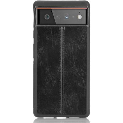 Mobigear Stitch Coque Google Pixel 6 Pro Coque arrière - Noir