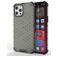 Mobigear Honeycomb Coque iPhone 13 Mini Coque arrière Rigide Anti-Chocs - Noir