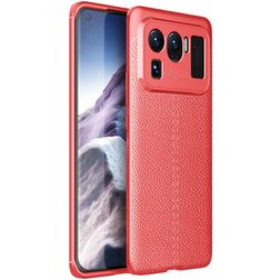 Mobigear Luxury Coque Xiaomi Mi 11 Ultra Coque arrière en TPU Souple - Rouge