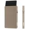 Valenta Cardprotector - Porte Cartes en en Aluminium - 7 Cartes - Compatible MagSafe - Or