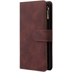 Mobigear Zipper Housse Samsung Galaxy A51 Etui Porte-Monnaie - Marron