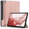 Mobigear Tri-Fold Samsung Galaxy Tab S9 Plus Étui + Porte-stylet - Rose doré