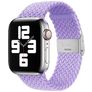 Mobigear Braided Bracelet Nylon Apple Watch Fermeture à pince - 49/46/45/44 mm - Violet