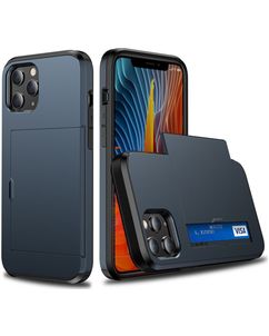 Mobigear Rugged Credit Card Case Dark Blue Apple iPhone 12 / 12 Pro