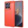 Mobigear Brushed Slim Coque Motorola Edge 60 Fusion Coque arrière en TPU Souple - Rouge
