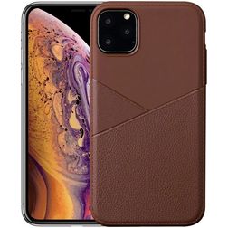 Mobigear Excellent Coque iPhone 11 Pro Coque arrière en TPU Souple - Marron