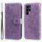 Mobigear Flowers Housse Samsung Galaxy S23 Ultra Etui Porte-Monnaie - Violet