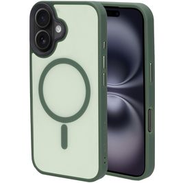 Mobiparts Hardcover Coque iPhone 16 MagSafe Coque arrière Rigide - Satin Green