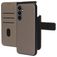 Mobiparts Samsung Galaxy A16 MagSafe Coque Cuir véritable Étui 2en1 avec coque amovible Portefeuille - Taupe
