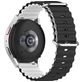 Mobigear Ocean Bracelet Silicone Smartwatch Fermeture boucle ardillon - Connexion universelle de 22 mm - Noir / Blanc