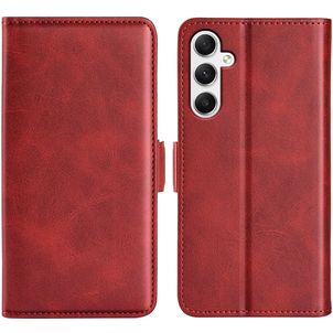 Mobigear Slim Magnet Housse Samsung Galaxy A35 Etui Porte-Monnaie - Rouge