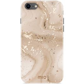 MIO Coque iPhone 7 MagSafe Coque arrière Rigide - Gold Marble