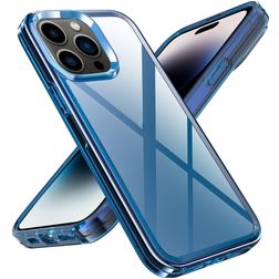 Mobigear Crystal iPhone 14 Pro Max Plastique rigide Coque arrière - Bleu