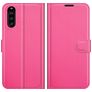 Mobigear Classic Housse Sony Xperia 10 III Etui Porte-Monnaie - Magenta