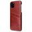 Fierre Shann Premium Card Coque iPhone 11 Coque arrière avec Porte-Cartes - Marron