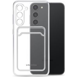 Mobilize Gelly Card Transparent Samsung Galaxy S23 Plus TPU souple Coque arrière avec porte-cartes - Transparent