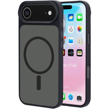 Mobiparts Hardcover iPhone Air MagSafe Plastique rigide Coque arrière - Satin Black