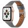 Mobigear Napoli Bracelet Cuir pour Apple Watch Fermeture boucle ardillon - 49/46/45/44 mm - Gris