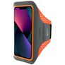 Mobiparts Comfort Fit Brassard Téléphone iPhone 13 Mini Brassard Coque de Sport en Neoprène - Neon Orange