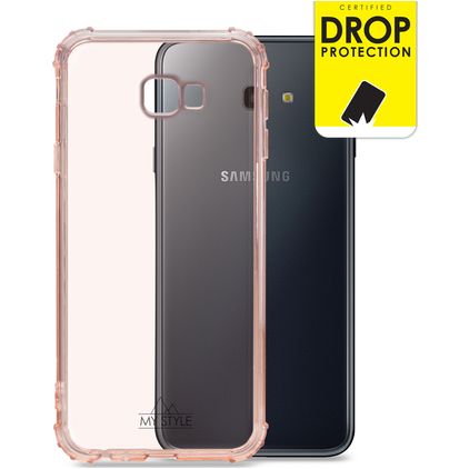 My Style Protective Flex Coque Samsung Galaxy J4 Plus Coque arrière en TPU Souple Anti-Chocs - Soft Pink