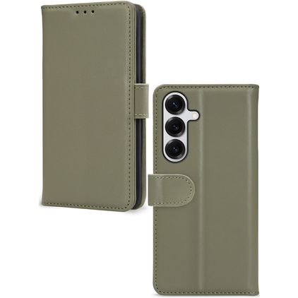 Mobilize Premium Gelly Samsung Galaxy S25 Étui Portefeuille - Vert