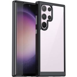 Mobigear Crystal Coque Samsung Galaxy S24 Ultra Coque arrière Rigide - Noir