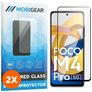Mobigear Premium POCO M4 Pro 5G Verre trempé Protection d'écran - Compatible Coque - Noir (Lot de 2)
