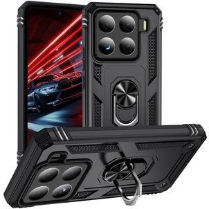 Mobigear Armor ring Coque Xiaomi 15 Coque arrière Rigide Anti-Chocs avec Anneau-Support - Noir