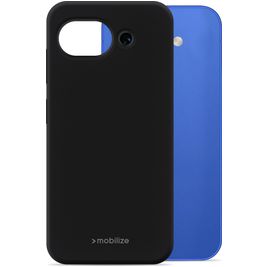 Mobilize Rubber Gelly Coque Google Pixel 10a Coque arrière en TPU Souple - Noir