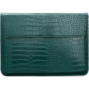 Mobigear Envelope Croco Pochette Ordinateur portable (max 23 cm x 33 cm) Housse ordinateur - Vert