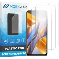 Mobigear POCO M5s Protection d'écran Film - Compatible coque (Lot de 3)
