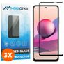 Mobigear Premium Xiaomi Redmi Note 10 4G Verre trempé Protection d'écran - Compatible Coque - Noir (Lot de 3)