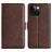 Mobigear Slim Magnet Housse iPhone 15 Etui Porte-Monnaie - Marron