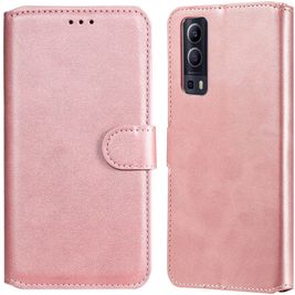 Mobigear Wallet Housse Vivo Y52 Etui Porte-Monnaie - Rose doré