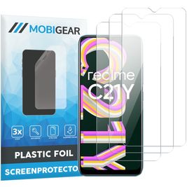 Mobigear Realme C21Y Protection d'écran Film - Compatible Coque (Lot de 3)