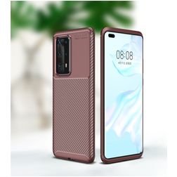 Mobigear Racing Huawei P40 Pro Plus TPU souple Coque arrière - Marron