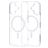 Mobiparts Hardcover Coque Transparente iPhone 16 MagSafe Coque arrière Rigide - Transparent